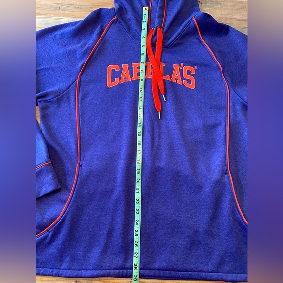 Cabela’s Women’s 2XL Hoodie Pullover Sweatshirt in Purple Orange Comfy! - Picture 2 of 11